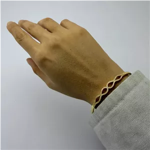 بنگل طلایی استیل طرح هما BA00140