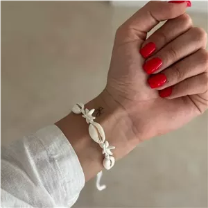 دستبند صدف و ستاره دریایی کد DA00109