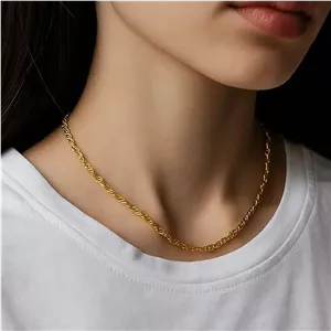 گردنبند زنجیر طلایی ظریف مدل KH