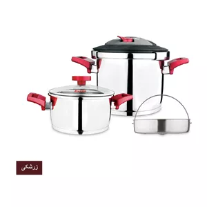 زودپز دوقلو کاندید فونیکس با ظرفیت ۴ و ۶ لیتر و درب پیرکس