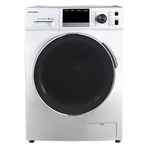 ماشین لباسشویی  پاکشوما 8 کیلوگرمی اتوماتیک مدل BWF 40806 WT رنگ سفید درب کروم