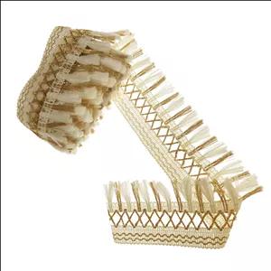 نوار یراق مدل ریشه کد Y6573 طول 3 متر