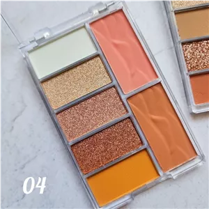 پالت 7رنگ رژ گونه و سایه چشم عطری اورجینال Merrycolor کد MC1109