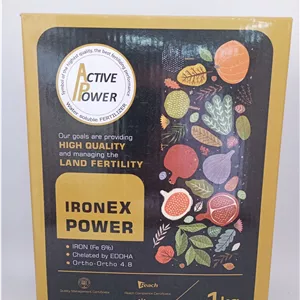 کود آهن اکتیو پاور مدل آیرون ایکس پاور کلات EDDHA یک کیلویی