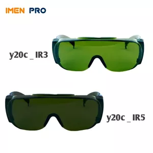 عینک ایمنی رو عینکی y20c پارس اپتیک | IR3 , IR 5