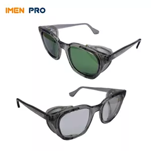 عینک ایمنی بغل توری پارس اپتیک کد 757 | سبز و شفاف