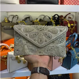 کیف مجلسی دست دوز هندی گل برجسته