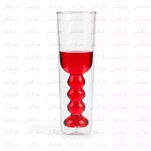 لیوان شیشه‌ای دوجداره Perotti مدل منحنی 320ml