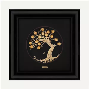 تابلو طلا طبیعت درخت بهار