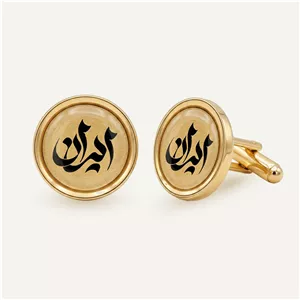 دکمه سردست ورق طلا وطن سری فلک