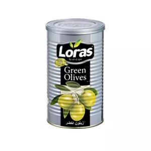 زیتون سبز قوطی ۱۳۰۰ گرمی اصلی Loras
