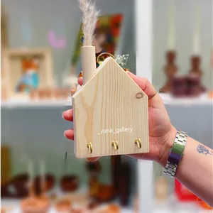 اویز کلید کلبه ساده بزرگ