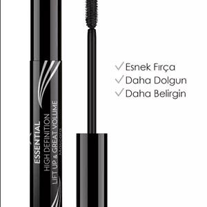 ریمل حجم دهنده و بلند کننده اسنشال مشکی گلدن رز - Hacim Veren Maskara