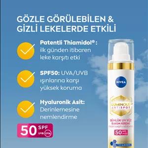 کرم روز ضد لک نیوآ لومینوس 630 با اثر تیمیدول 40 میلی‌لیتر، SPF50، حاوی هیالورونیک اسید