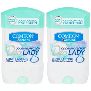 ژل شفاف ضد تعریق زنانه کامان مدل Long Lasting حجم 75 میلی لیتر بسته 2 عددی