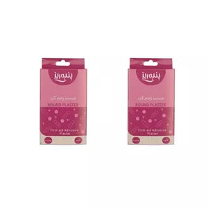 چسب زخم پنبه ریز مدل ROUND PLASTER مجموعه 2 عددی