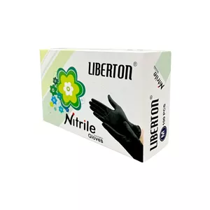 دستکش نیتریل لیبرتون مدل Latex Free سایز M بسته 100 عددی