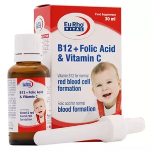 قطره ب12 پلاس فولیک اسید و ویتامین ث یوروویتال 30 میلی لیتر (کمک به رفع کم خونی کودکان)