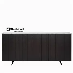 میز کنسول مدرن سنگ مرمر وچوب Steel-land