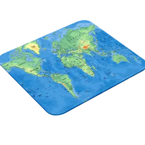 ماوس پد طرح نقشه جهان مدل world map کد A1