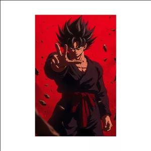 متال پوستر طرح انیمه دراگون بال (Dragon Ball) مدل گوکو سیاه(Goku Black) کد A1