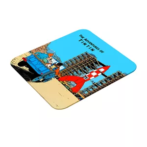 ماوس پد طرح تن تن و میلو ماجراجویی در فضانوردی مدل tintin کد 001