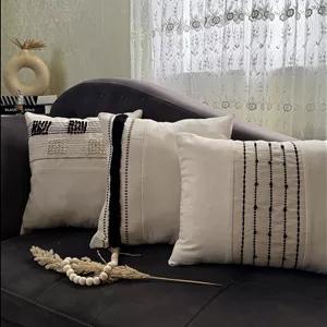 ست سه عددی کوسن تم سفید مشکی