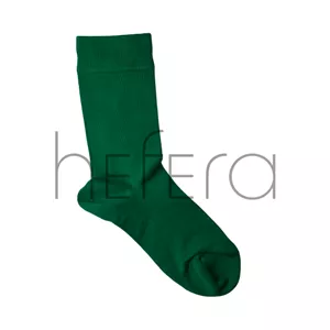 جوراب هفرا مدل ساده سبز چمنی ساق بلند مردانه