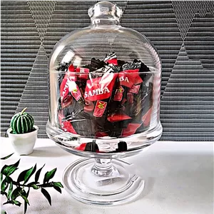 عسل خوری و بیسکوییت خوری اکرولیک گرد بزرگ پایدار کد906