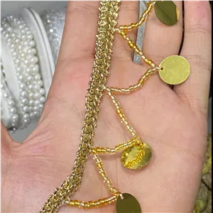 نوار پولک طلایی مشکی نقره ای