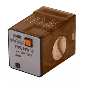 رله شیشه‌ای دو کنتاکت 8 پایه پارس فانال مدل PFR-12
