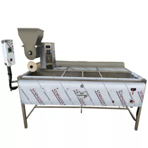 دستگاه فلافل‌ زن اتوماتیک KTP با سرخ‌کن تک لگن بزرگ  ۲ مترموکبی مجهز به ترموستات دیجیتال تنظیم دمای روغن