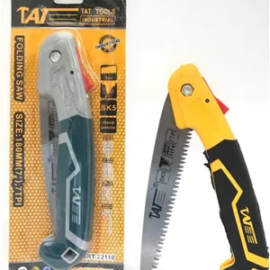 اره تاشو باغبانی 180 میلی متری 7 اینچ تات ضامنی مدل TAT SK5