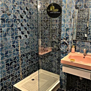 پنل ثابت تک شیشه کابین دوش | پارتیشن شیشه‌ای حمام