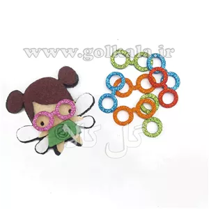 عینک فوم اکلیلی رنگی عروسک