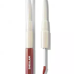 رژ لب مایع دو سر با خط لب | Sheglam Lip Rules Liner & Gloss Pen رنگ JUDGEY MUCH