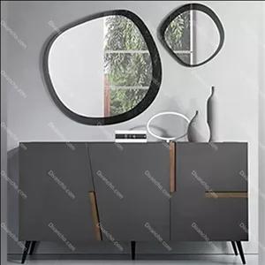 آینه کنسول ام دی اف باآینه های منحنی DC045