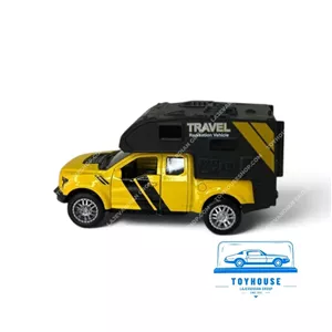 ماکت ماشین فورد F-150 کمپر موزیکال چراغ‌دار عقب‌کش