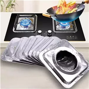 فویل قالبی اجاق گاز مربع 5 عددی