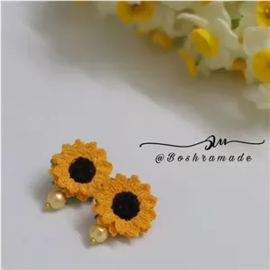 گوشواره گل آفتابگردان کد A559