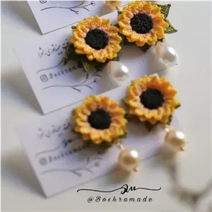 گوشواره گل آفتابگردان کد A561