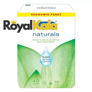 کاندوم دورکس مدل NATURALS بسته 40 عددی