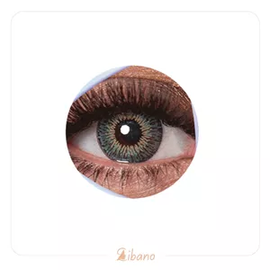 لنز رنگی کلیر ویژن (Clear Vision) مدل YH-302 طوسی سبز عسلی دوردار