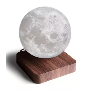گجت دکوری کره ماه معلق پایه چوبی - وارداتی‌ کیفیت عالی