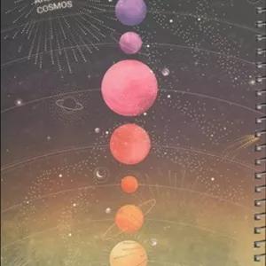 دفتر 100 برگ سیمی پیل طرح گلکسی 4