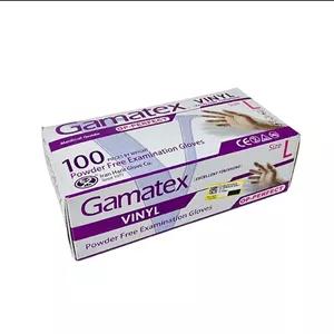 دستکش ونیل Gamatex بسته 100 عددی