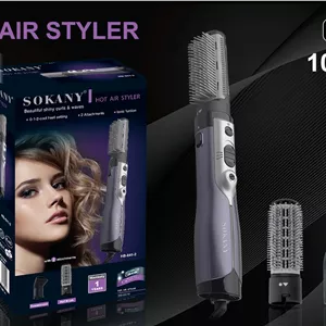 سشوار برس‌دار سوکانی مدل SOKANY HB-841-2 | توان 1000 وات | برس حرارتی سرامیکی