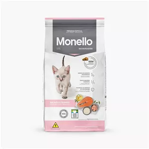 غذای خشک گربه کیتن طعم مرغ و سالمون وزن 1 کیلوگرم مونلو Monello