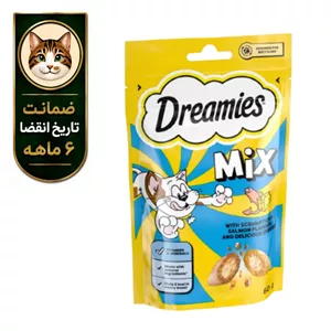 تشویقی گربه دریمز طعم ماهی و پنیر