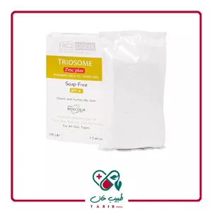 پن آنتی باکتریال تریوزوم زینک پلاس فیس دوکس 100 گرم/Facedoux Triosome Zinc Plus Syndet Bar 100 gr